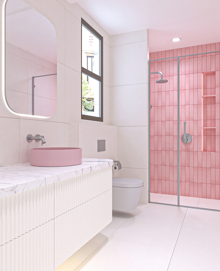 bathroom interior renovation completed by amtc at mira community dubai